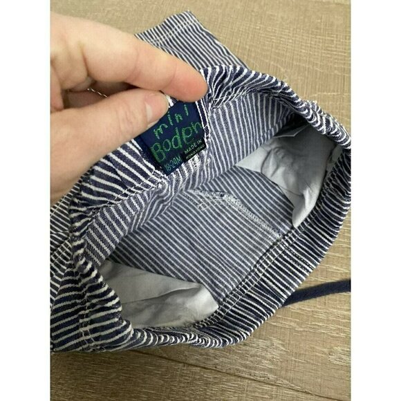 Mini Boden Striped Shorts - Picture 3 of 4